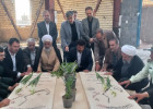 همزمان با هفته معلم و فرهنگی گلباران مزار مطهر دو شهید گمنام با حضور جمعی از مسئولین شهرستان زرندیه