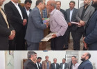 همزمان با هفته معلم و هفته فرهنگی دیدار جمعی از مسئولین شهرستان زرندیه با هنرمند و شاعر آئینی